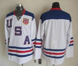 Team USA Blank White Stitched NHL Jersey