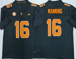 Tennessee Volunteers #16 Peyton Manning Black 2026 F.U.S.E. Stitched Jersey
