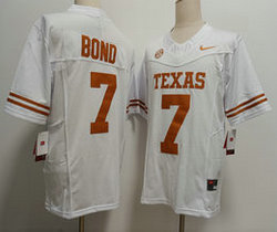Texas Longhorns #7 Isaiah Bond White F.U.S.E Stitched NCAA Jersey