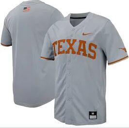 Texas Longhorns Blank Gray NCAA jersey
