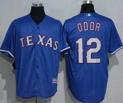 Texas Rangers #12 Rougned Odor Blue Game Authentic Stitched MLB jersey