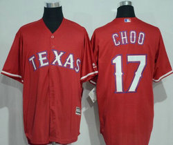 Texas Rangers #17 Shin-Soo Choo Red Game Authentic Stitched MLB jersey