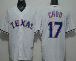 Texas Rangers #17 Shin-Soo Choo White Game Authentic Stitched MLB jersey