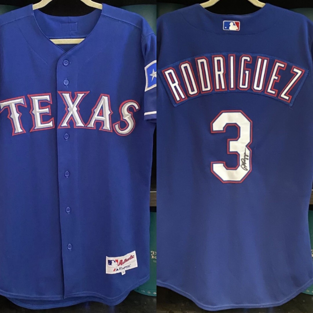 Texas Rangers #3 Alex Rodriguez Blue MLB jersey