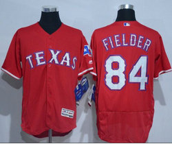 Texas Rangers #84 Prince Fielder Red Game Authentic Stitched MLB jersey