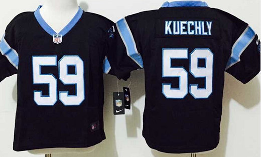 Toddler Nike Carolina Panthers #59 Luke Kuechly Black Authentic stitched NFL jersey