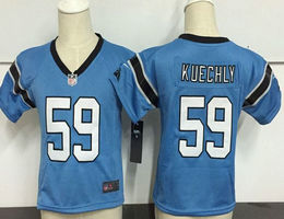 Toddler Nike Carolina Panthers #59 Luke Kuechly Blue Authentic Stitched NFL jersey