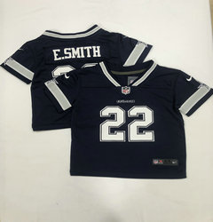 Toddler Nike Dallas Cowboys #22 Emmitt Smith Blue Authentic Stitched NFL Jersey