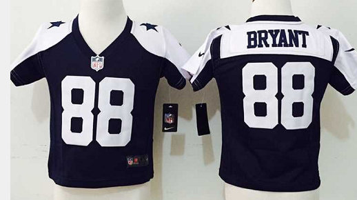 Toddler Nike Dallas Cowboys #88 Dez Bryant Blue Thanksgiving Authentic stitched NFL jersey