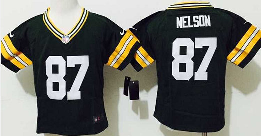 Toddler Nike Green Bay Packers #87 Jordy Nelson Green Authentic stitched NFL jersey