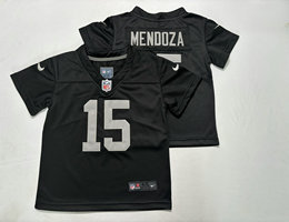 Toddler Nike Las Vegas Raiders #15 Fernando Mendoza Black Jersey