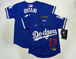 Toddler Nike Los Angeles Dodgers #17 Shohei Ohtani Blue MLB Jersey