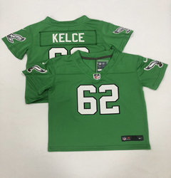 Toddler Nike Philadelphia Eagles #86 Zach Ertz Green Throwback Authentic Stitched NFL Jersey