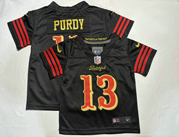 Toddler Nike San Francisco 49ers #13 Brock Purdy Black Rivalries Stitched Football Jersey