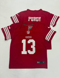 Toddler Nike San Francisco 49ers #13 Brock Purdy Red Authentic Stitched NFL Jersey