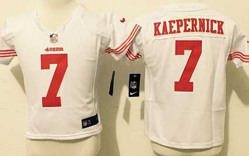 Toddler Nike San Francisco 49ers #7 Colin Kaepernick White Authentic stitched NFL jersey