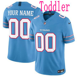 Toddler Nike Tennessee Titans Custom Light Blue 2026 Authentic Stitched NFL Jersey