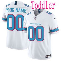 Toddler Nike Tennessee Titans Custom White 2026 Authentic Stitched NFL Jersey