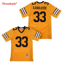 Tom Cruise #33 Stefen Djordjevic Gold Throwback Football Jersey