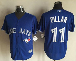 Toronto Blue Jays #11 Kevin Pillar Blue Game Authentic Stitched MLB Jersey