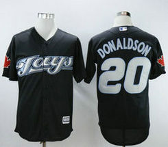 Toronto Blue Jays #20 Josh Donaldson Black Game Turn Back The Clock Authentic Stitched MLB Jersey