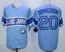 Toronto Blue Jays #20 Josh Donaldson Light Blue New Majestic Stitched MLB Jersey