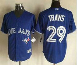 Toronto Blue Jays #29 Devon Travis Blue New Majestic Authentic Stitched MLB Jersey