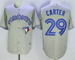 Toronto Blue Jays #29 Joe Carter Grey Game Authentic Stitched MLB Jersey