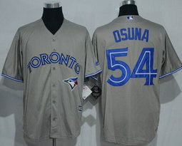 Toronto Blue Jays #54 Roberto Osuna Grey Game Authentic Stitched MLB Jersey