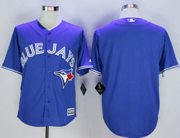 Toronto Blue Jays Blank Blue Game Authentic Stitched MLB Jerseys