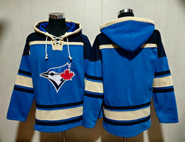 Toronto Blue Jays Blank Blue NHL Stitched Hoodies