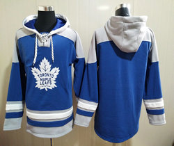 Toronto Maple Leafs Blank Royal Blue NHL Stitched Pullover Hoodie