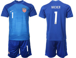 United States #1 NAEHER Away 2022 World Cup National Soccer Jersey