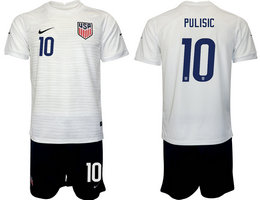 United States #10 PULISIC 2022 World Cup National Soccer Jersey