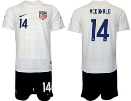 United States #14 MCDDNALD 2022 World Cup National Soccer Jersey