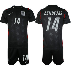 United States #14 Zendejas Away 2026 World Cup Soccer jersey