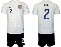 United States #2 PUGH 2022 World Cup National Soccer Jersey