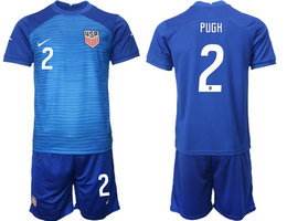 United States #2 PUGH Away 2022 World Cup National Soccer Jersey