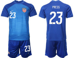 United States #23 PRESS Away 2022 World Cup National Soccer Jersey