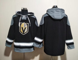 Vegas Golden Knights Blank Black All Stitched Hooded Sweatshirt