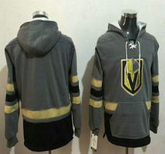 Vegas Golden Knights Blank Grey Name & Number Pullover NHL Hoodie