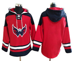 Washington Capitals Blank Red NHL Stitched Pullover Hoodie