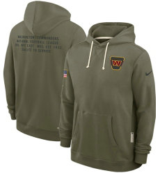 Washington Commanders Olive 2025 Salute to Service Pullover Hoodie