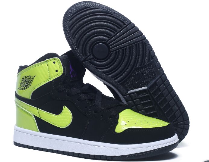 Women's Air Jordan 1(I) Green Black Basketball shoes size 36-40