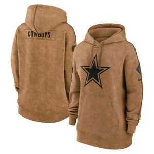 Women's Dallas Cowboys 2023 Camo Salute To Service Pullove Hoodie