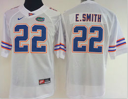 Women's Florida Gators #22 Emmitt Smith White Authentic Stitched College Football Jersey