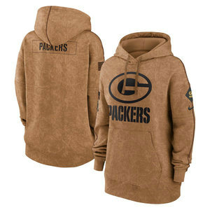 Women's Green Bay Packers 2023 Camo Salute To Service Pullove Hoodie