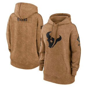 Women's Houston Texans 2023 Camo Salute To Service Pullove Hoodie