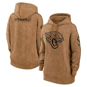Women's Jacksonville Jaguars 2023 Camo Salute To Service Pullove Hoodie
