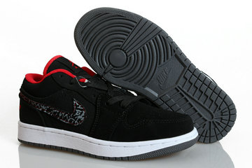 Women's Jordan 1(I) black authentic shoes 36-40 3